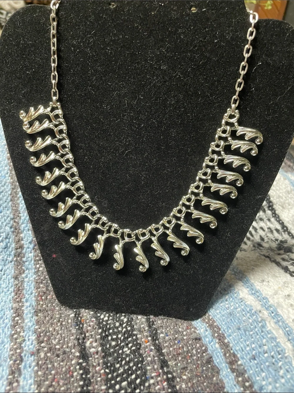Sarah Coventry Silver-Tone Dangle Statement Necklace